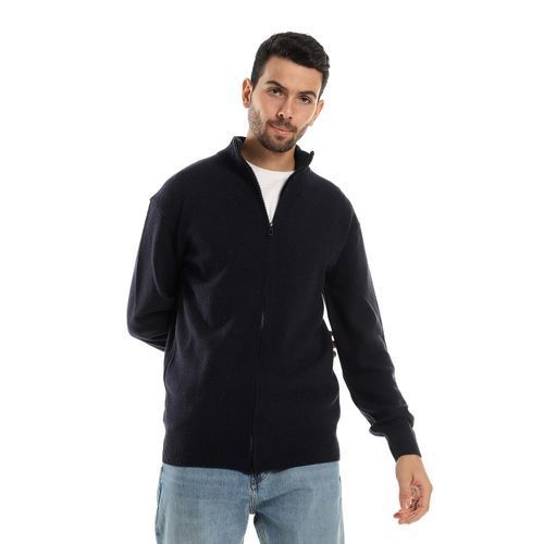 Sweater with front zipper clearance