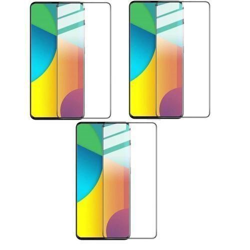 product_image_name-Generic-واقي شاشة زجاجي بغطاء كامل لهاتف سامسونج جالاكسي S20 FE - 3 قطع - أسود-1