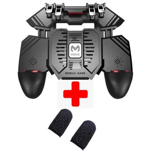 product_image_name-Memo-AK-77 Six Fingers 4 Keys PUBG Game Controller With USB Fan + 2 TOUCHING FINGERS-1