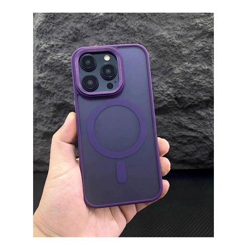 product_image_name-Generic-Case for iPhone 14 Pro MAX Case Magnetic Translucent Matte Phone Cases (Compatible with MagSafe) Thin Slim Fit Shockproof Bumper Hard Protective Cover...-2