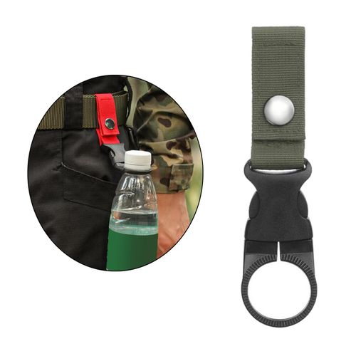 Samsonite Water Bottle Holder Carabiner Clip Nylon Strap Hinged Ring Push  Button for sale online