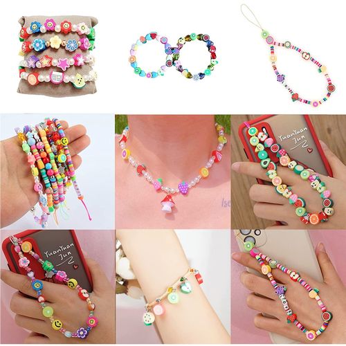 20,000 Pcs Clay Beads Bracelet Making Kit, 120 Colors 6 Boxes Polymer Beads  Spacer Heishi Beads and Jewelry Kit With Pendant Charms Elastic - Etsy