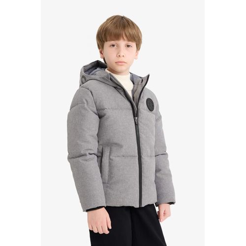 product_image_name-Defacto-Boy Hooded Water Repellent Puffer Jacket-7