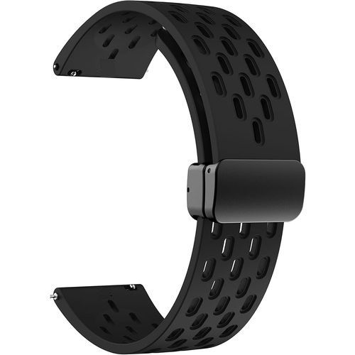 product_image_name-Generic-حزام سيليكون 20 مم مع مشبك مغناطيسي قابل للطي لساعة Xiaomi Amazfit GTR 42 مم - ساعة ذكية - أسود-1