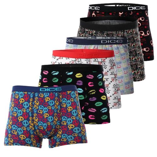 Dice - Set Of (6) Printed Boxer - For Men And Boys @ Best Price