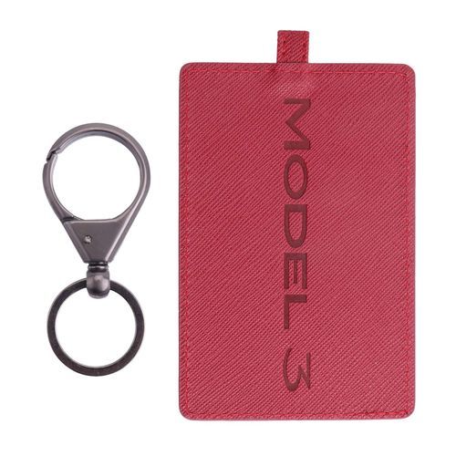 Generic Key Card Holder For Tesla Model 3, Light Leather With @ Best Price  Online