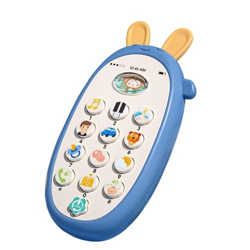 Generic Non-toxic Baby Phone Toy Bite Learn Bilingual Baby Phone Toy Safe  Blue @ Best Price Online