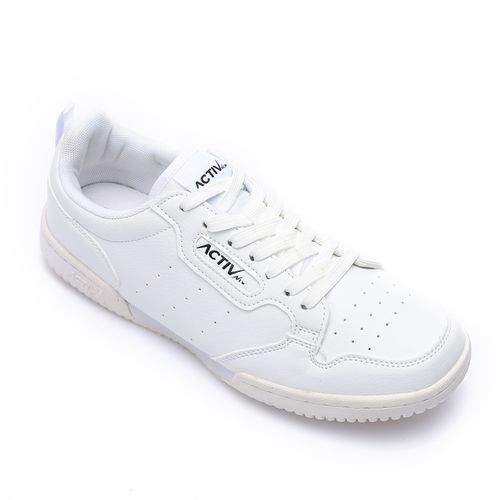 Buy Activ Lace Up Perforated Leather Sneakers - White in Egypt