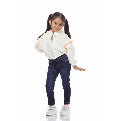 Buy Ktk Straight Fit Blue Jeans Pants For Girls in Egypt