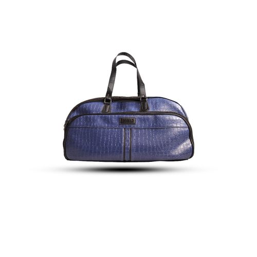 اشتري Shield Crocodile Zipper Luggage Handbag - Navy Blue في مصر