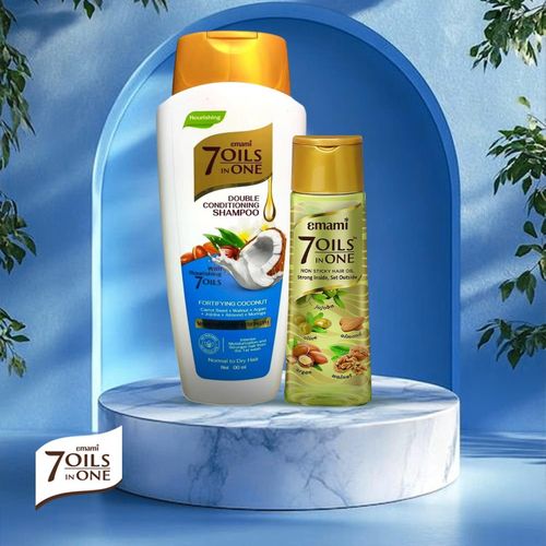 product_image_name-Emami-شامبو إمامي مزدوج الترطيب - جوز الهند 400 مل + زيت شعر 7 في 1 100 مل-4