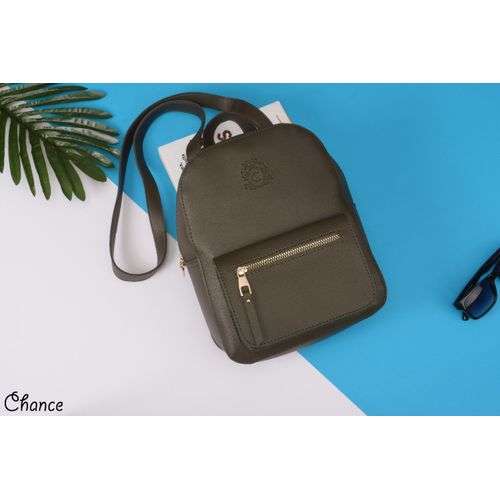 Buy Chance Women Backpack& Crossbody & ShoulderBags - Dark Green in Egypt