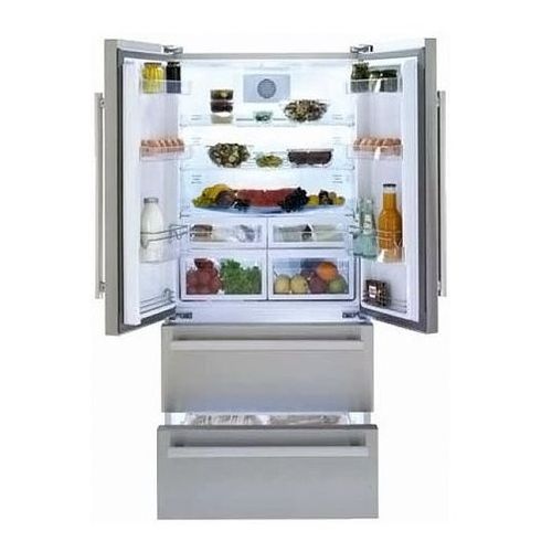Beko ثلاجة نوفروست رقمية - 4 أبواب - 605 لتر - فضي