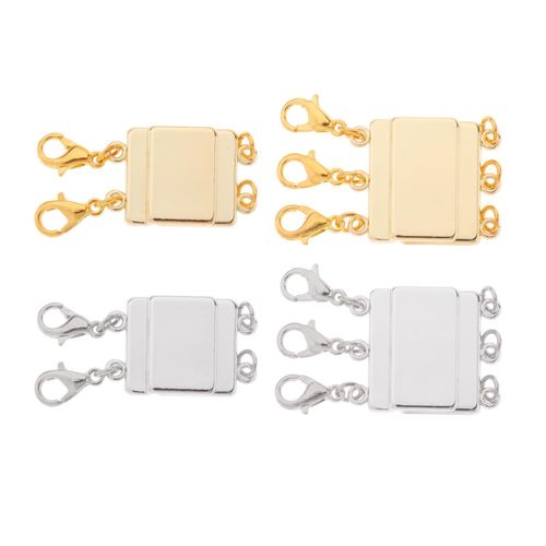 Snapklik.com : Lucky Necklace Layering Clasp 18K Gold And Silver Strong  Multiple Necklace Clasps For Layered Look Separator