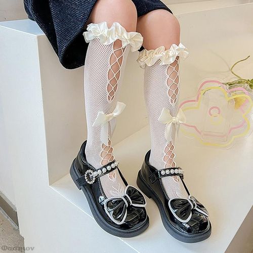 Toddler white deals knee high socks