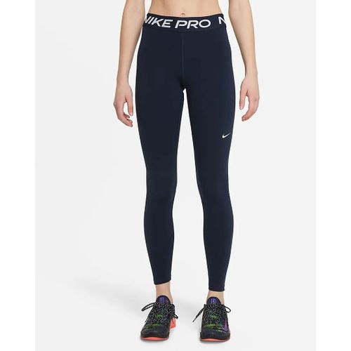 Nike Women's Pro Mid-Rise Leggings - Black / White