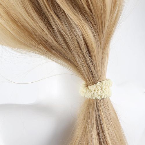 product_image_name-Generic-12pcs Thick No Damage Hair Ties for Women,Soft Seamless Scrunchies for Girl,Elastic Ponytail Holders Hair Accessories (Brown)-7