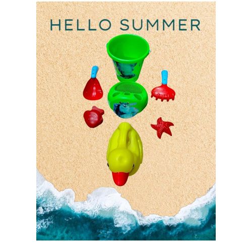 product_image_name-Generic-دلو الشاطئ والبحر للأطفال، ألعاب وأدوات رمل متنوعة بأشكال ونماذج ثلاثية الأبعاد جميلة للأطفال، بأشكال وألوان متعددة (نموذج 3 (دلو شاطئ فاخر، أشكال ثلاثية الأبعاد)-2