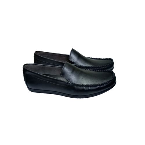 اشتري Casual Leather Shoes For Man  - High Quality - Black في مصر