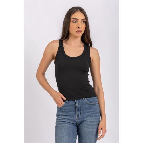product_image_name-Esla-Sleeveless Scoope Neck Tank Top - Black-2