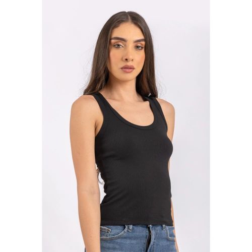 product_image_name-Esla-Sleeveless Scoope Neck Tank Top - Black-5