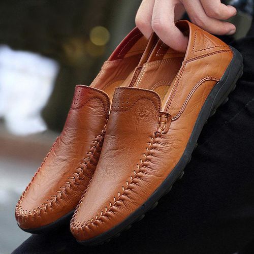 اشتري PU Leather Men Casual Shoes Loafers في مصر