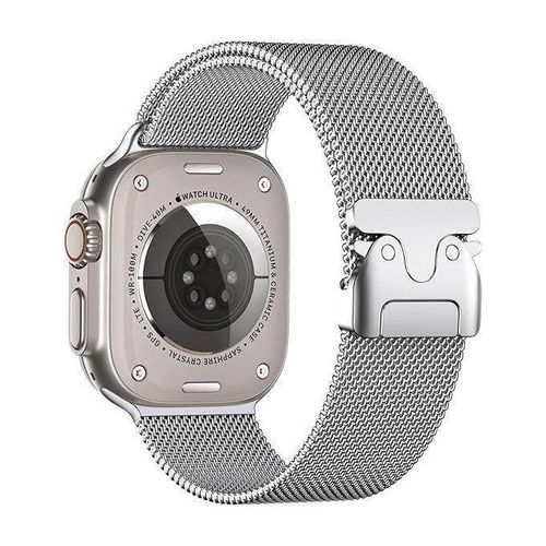 product_image_name-Generic-سوار ميلانيزي متوافق مع Apple Watch Ultra 2/3 مقاس 49 مم 46 مم 45 مم 44 مم، حزام ميلانيزي قابل للتعديل مصنوع من الفولاذ المقاوم للصدأ لـ iWatch Ultra Series 11 10 9 8 7 SE 6 5 4 فضي-1