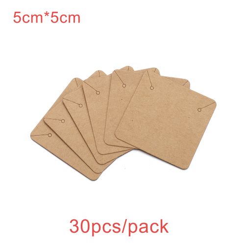 6x9Cm Jewelry Display Card Tag Kraft Paper Earring Holder Necklace