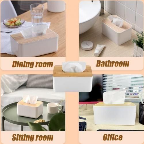 product_image_name-Generic-صندوق مناديل متعدد الاستخدامات مع غطاء خشبي للحمام-8