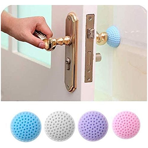 Buy Wall Protector Rubber Door Stopper Self Adhesive Handle Bumper Guard in Egypt