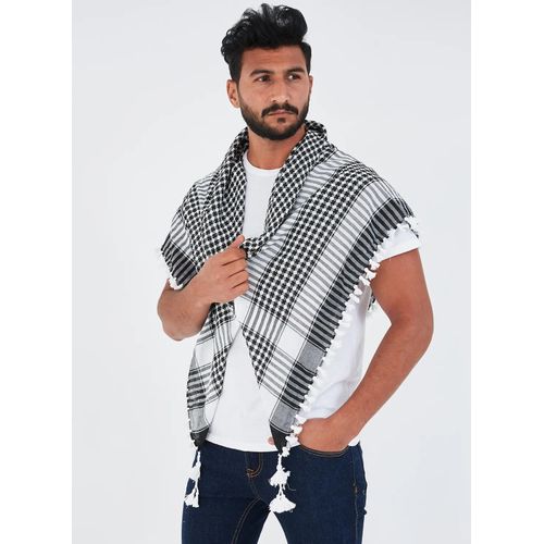 Shemagh Head Scarf Arab Keffiyeh Desert Mens Women Checkered Neck Wrap Shawl