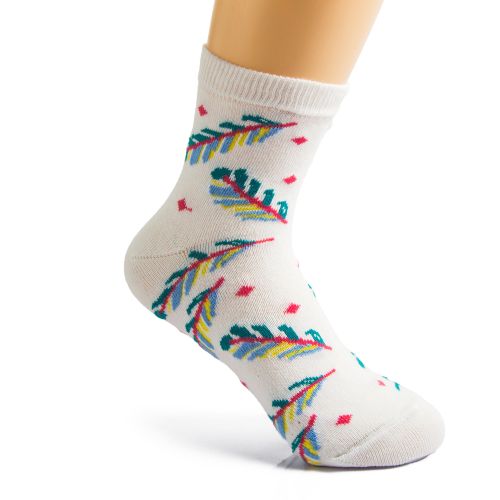 Maestro Patterned Socks - White