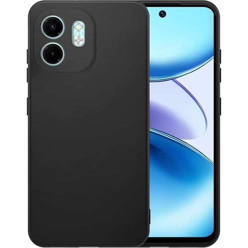 product_image_name-Generic-جراب سيليكون رفيع مقاوم للخدش مع بطانة ناعمة من المايكروفايبر متوافق مع موبايل انفينيكس سمارت 9/ هوت 50i 6.7 بوصة، أسود -1