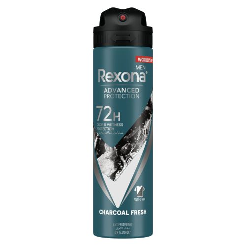 اشتري Rexona Men Advanced Protection 72H+ Antiperspirant Deodorant Charcoal Clean Spray - 150ML في مصر