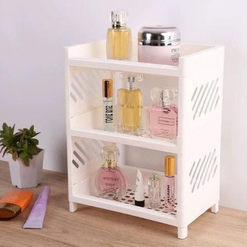 اشتري Bathroom, Cosmetic And Kitchen Organizer Adjustable And Multi-Use .3 Shelf. في مصر