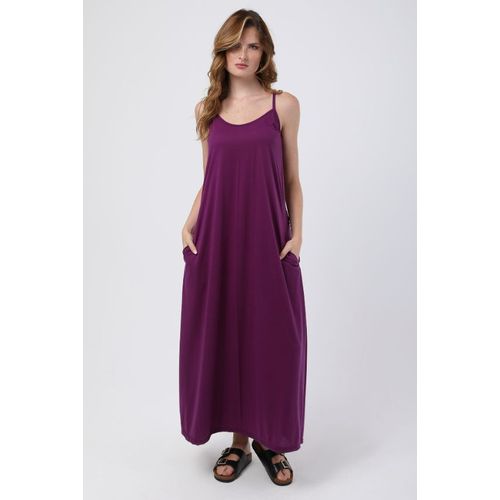 Kady Plain Summer Colors Maxi Dress 
