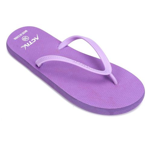 Buy Activ Plain Purple Summery Women Thong Slippers in Egypt