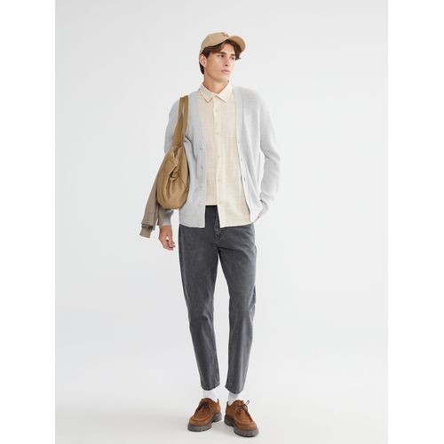 product_image_name-LC Waikiki-Standard Fit V Neck Men's Knitwear Cardigan-2