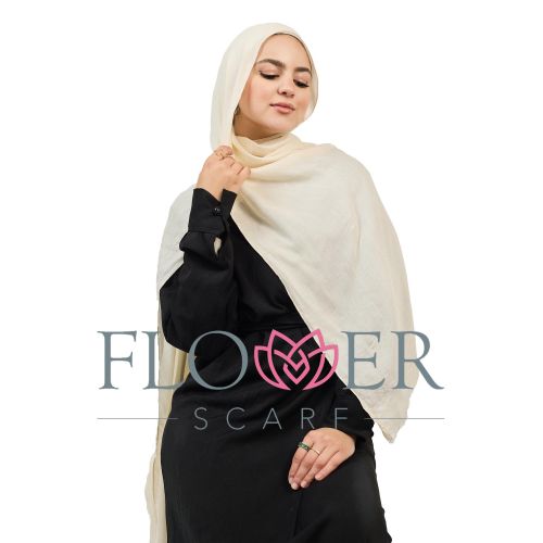 product_image_name-Flower-طرحة قطن مودال سادة - بيج فاتح-4