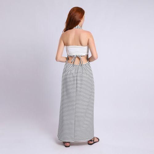 product_image_name-Kady-فستان طويل مزخرف بخطوط من كادي - متعدد الألوان الأبيض والأسود-2