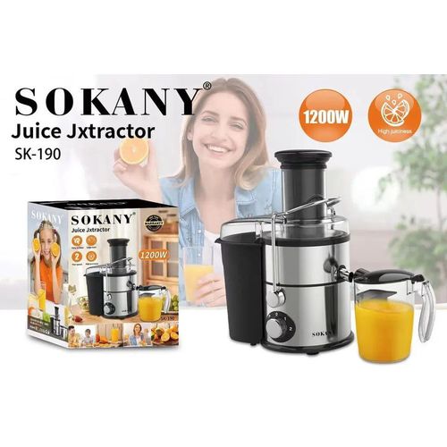 Sokany Electric Juicer With Stainless Housing 2 Speed 1200 W Sk 190 Best Price Online Jumia Egypt