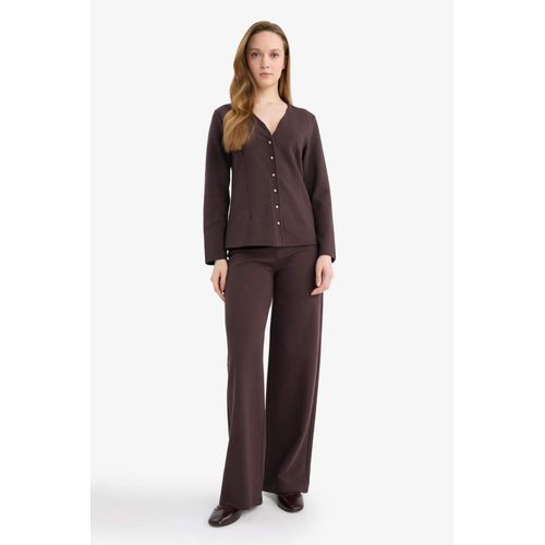 product_image_name-Defacto-Regular Fit V-Neck Cardigan-4