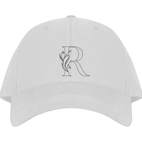 Generic vector letter Baseball cap white R