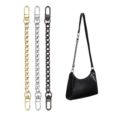 4 Pieces Purse Chain Strap 7.9 Inch DIY Flat Chain Strap Purse Strap  Extender Handle Bag Accessories Charms Decoration for Purse Handbags  Shoulder Bag