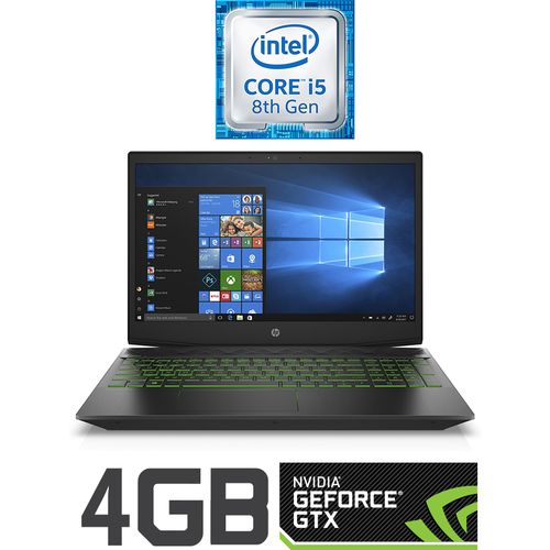 HP 15-cx0012ne لاب توب ألعاب Pavilion  - انتل كور i5 - رام 16 جيجا - هارد 1 تيرا - SSD 128 جيجا - 15.6 بوصة FHD - مُعالج رسومات 4 جيجا - Windows - أخضر