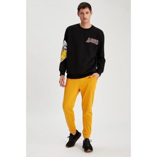 product_image_name-Defacto-Man Slim Fit Trousers - Yellow-1