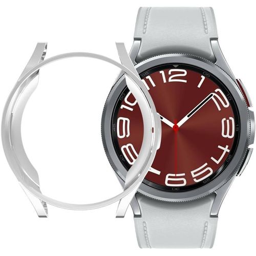 product_image_name-Generic-جراب تين تك متوافق مع ساعة سامسونج جالاكسي 4 مقاس 42 مم مع حماية كاملة للشاشة، غطاء واقٍ رفيع مقاوم للصدمات مصنوع من مادة TPU الناعمة (فضي)-4