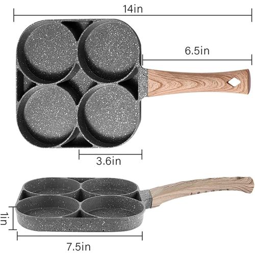 Generic Egg Pan Omelette Pan, 4-Cup Egg Frying Pan, Egg Cooker Pan @ Best  Price Online