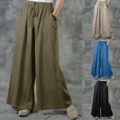 Elastic Waist Pleated Wide Leg Pant  Square pants outfit casual, Pleated  pants outfit, Square pants