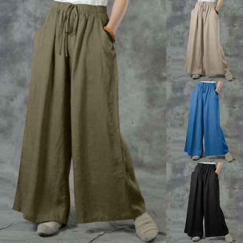 Palazzo Pants for Women Wide Leg High Waist Loose Fit Trousers